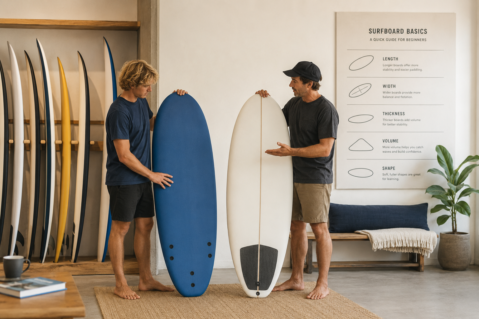 Default guide image for How to Choose Your First Surfboard. Replace using the Featured Image panel.